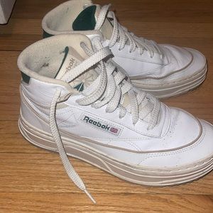 Reebok women’s club C Platforms